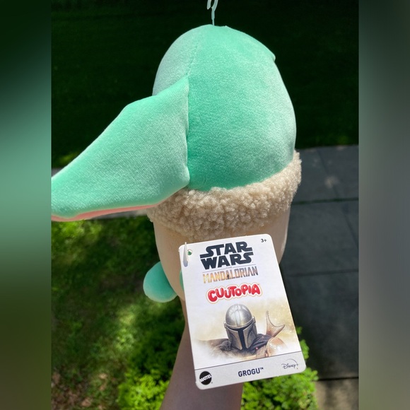 Star Wars Grogu Cuutopia Baby Yoda Squishy Plush Stuffed Animal Toy - Picture 9 of 14